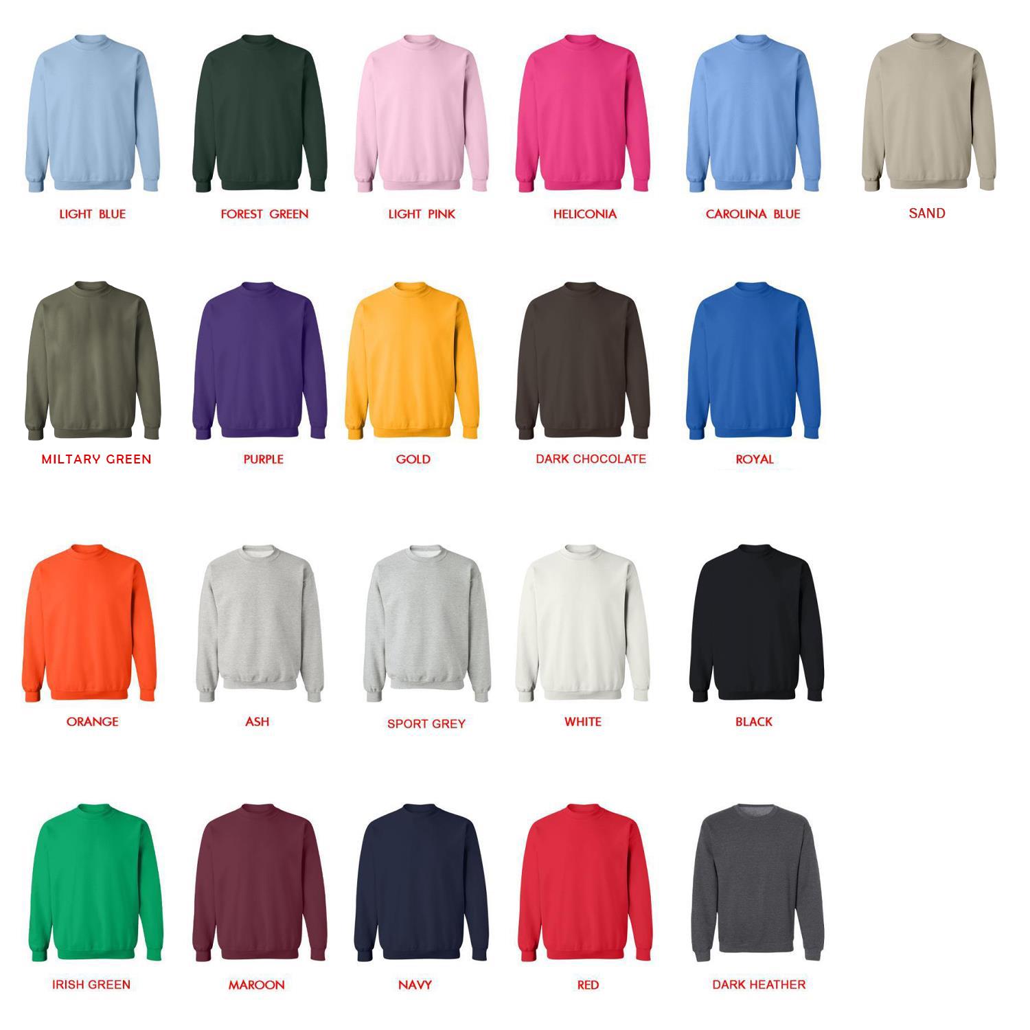 sweatshirt color chart - Ascendance Of A Bookworm Store