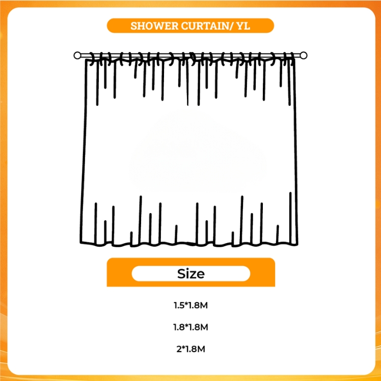 3D shower curtain - Ascendance Of A Bookworm Store