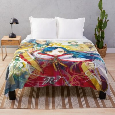 Ascendance Of A Bookworm Christmas Dress Throw Blanket