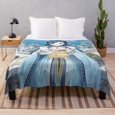Ascendance Of A Bookworm Rozemyne By The Sea Throw Blanket